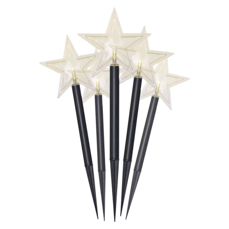 5LED GARDEN STAR 2AA WW
