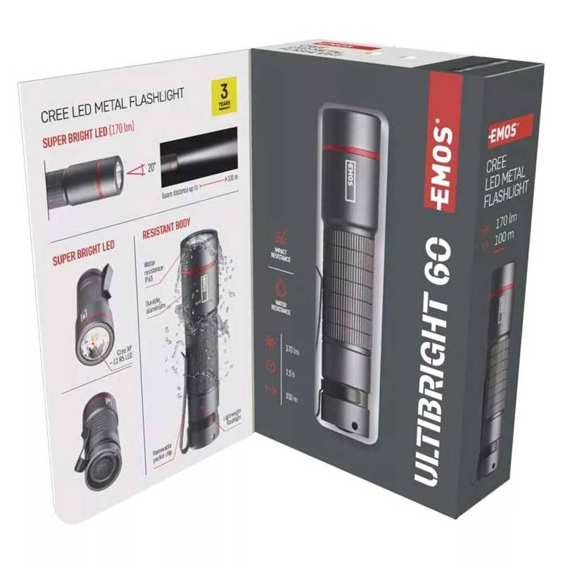 LED taskulamp Ultibright 60 170lm 1 x AA