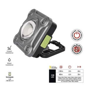 Laetav COB LED-tööprožektor P4543, 1200 lm