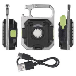 Laetav mini-LED-taskulamp / võtmehoidja, 750 lm