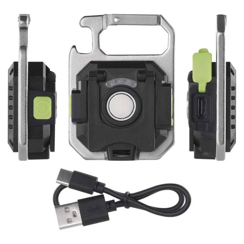 Laetav mini-LED-taskulamp / võtmehoidja, 750 lm