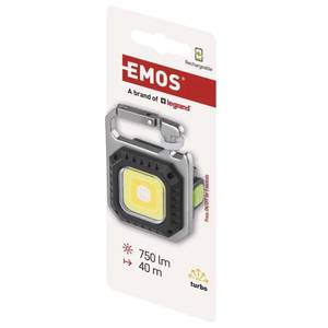 Laetav mini-LED-taskulamp / võtmehoidja, 750 lm