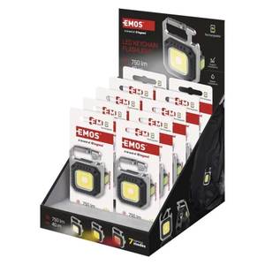 Laetav mini-LED-taskulamp / võtmehoidja, 750 lm
