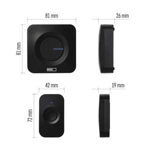 Wireless Doorbell P5730, with Two Receivers
