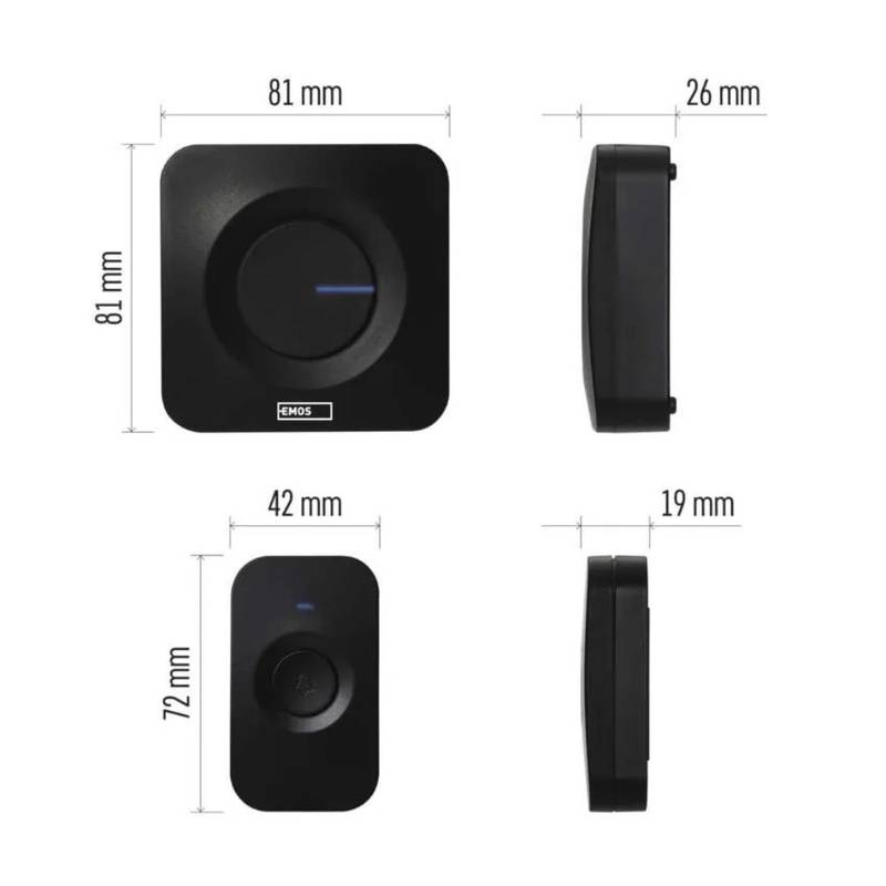 Wireless Doorbell P5730, with Two Receivers