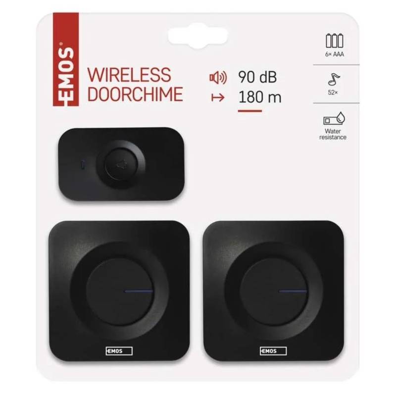 Wireless Doorbell P5730, with Two Receivers