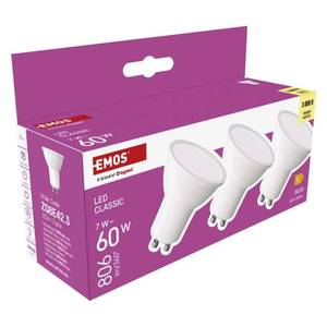 LED pirn MR16 / GU10, 7 W (60 W), 806 lm, 3 tk