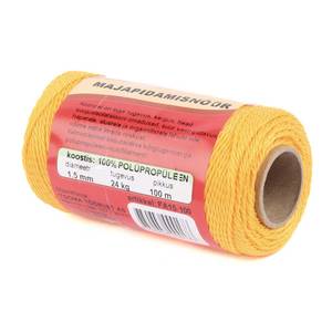 Majapidamisnöör polüpropüleen 1,5mm/100m rull