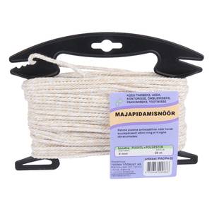 Majapidamisnöör puuvill + polüester 4mm/20m raam