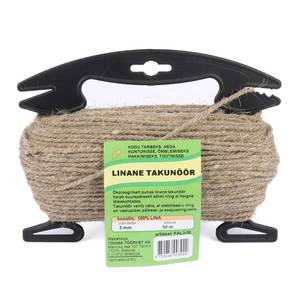 Takunöör 3mm/50m raam