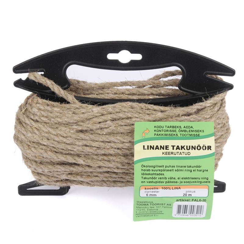 Takunöör 6mm/20m raam