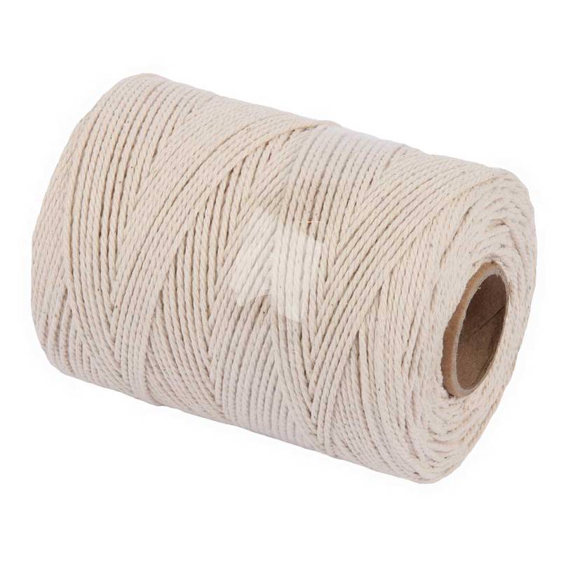 Puuvillanöör 2mm/200m rull 2 keerdu