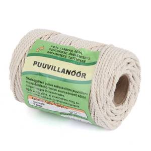 Rope cotton twisted 3-strand 3mm 50m