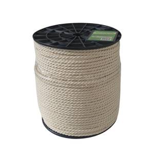 3-Strand Twisted Cotton Cord Ø 8mm, 300m on Reel