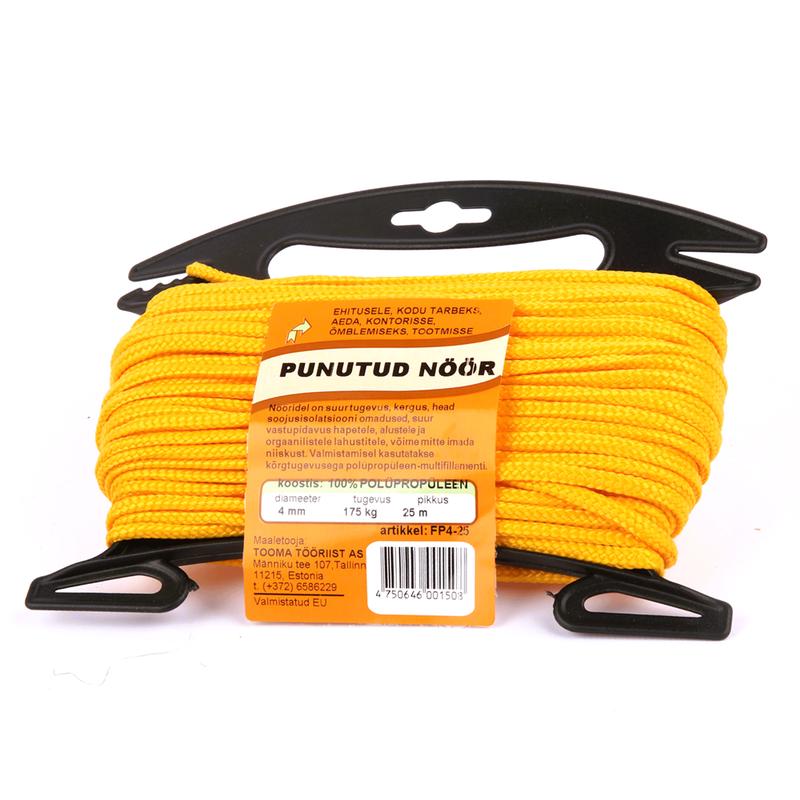 Punutud nöör polüpropüleen 4mm/25m raam
