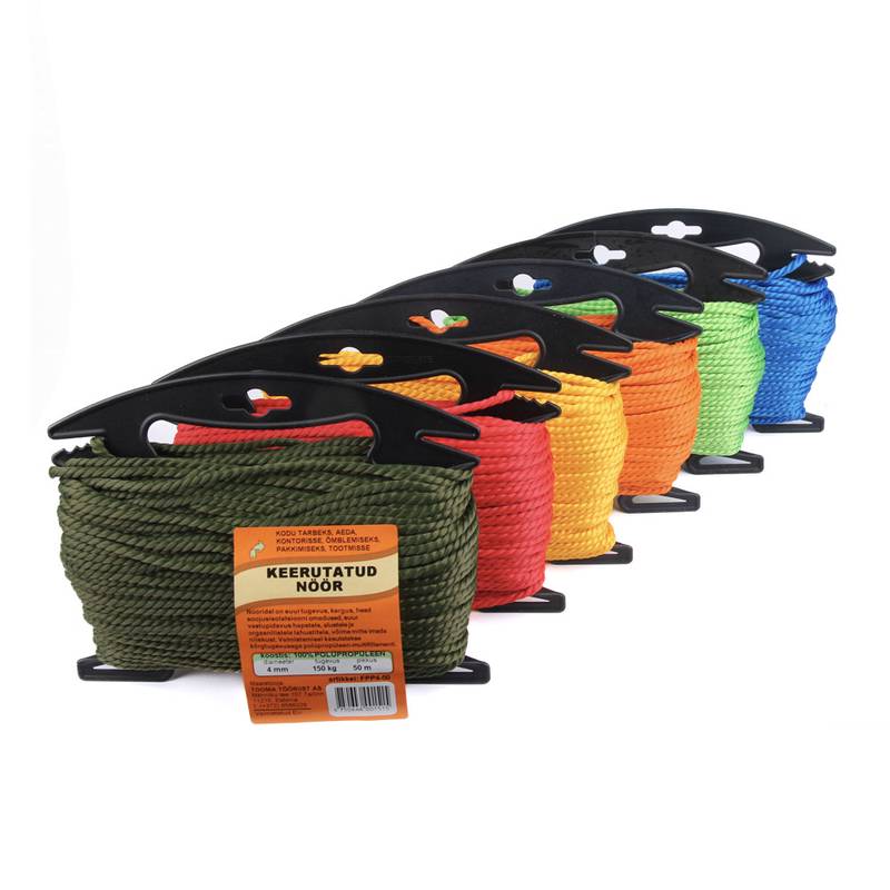 Keerutatud nöör polüpropüleen 4mm/50m raam