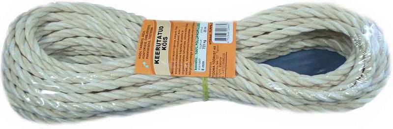 Polypropylene split-film rope 8mm/20m