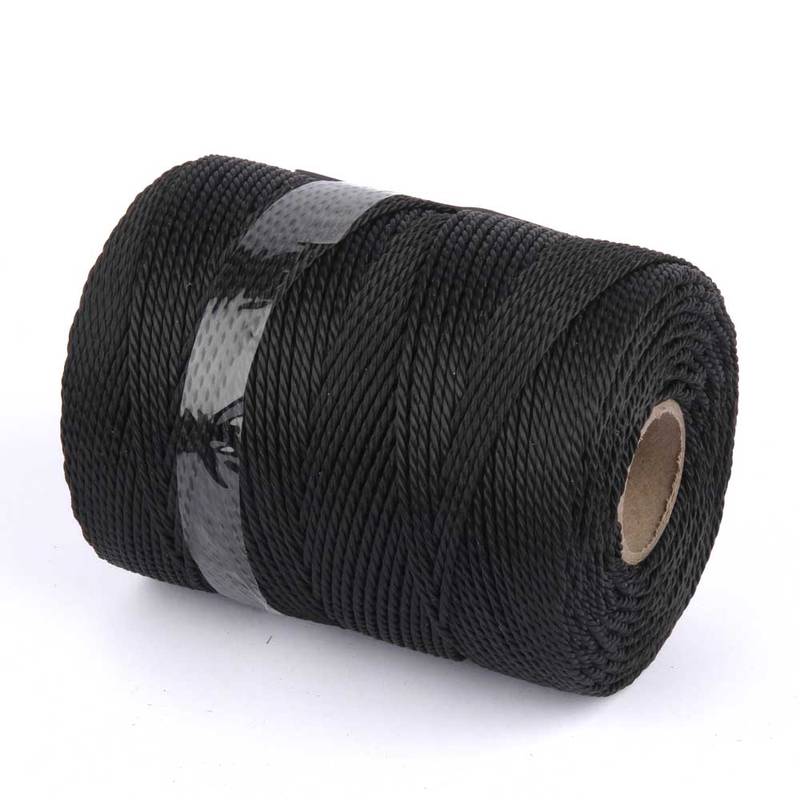 Polyester twisted cord black 2mm/200m