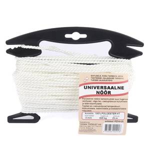 Universaalne nöör polüester HT 4mm/25m raam