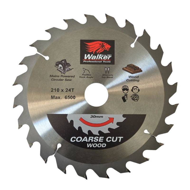 210mm x 24T Wood Cutting Saw Blade - 30mm bore