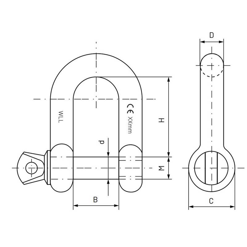 D-seekel 12 mm, tsingitud