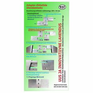 Rihtlati pikendamise adapter 100x18