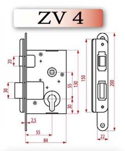 Ukselukk ZV4/407Z