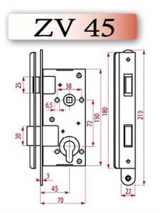 Ukselukk ZV45/406Z