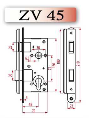 Ukselukk ZV45/406Z