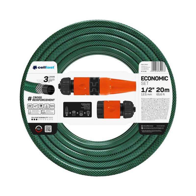 Watering Set ECONOMIC 1/2” 20 m + set of nozzles