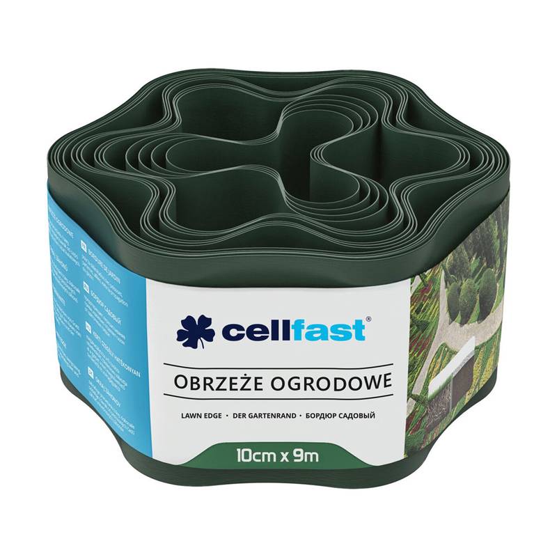 Lawn edges /dark green/ 10 cm x 9 m