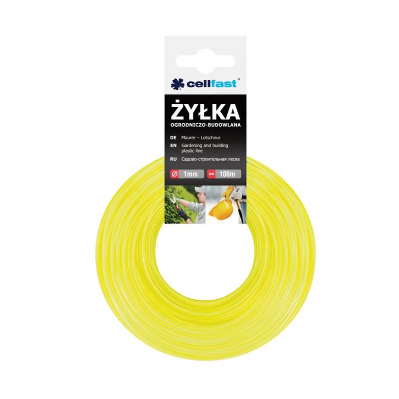 Aia-ja ehitusnöör 1mm x 100m plast