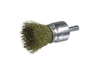 End Brush D25 shank 6 crimped brass wire 0,30 T25