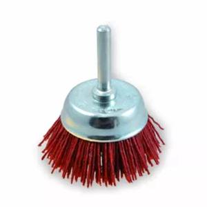 Cup Brush D50 shank 6 abrasive filament coarse red T17 Grittyflex