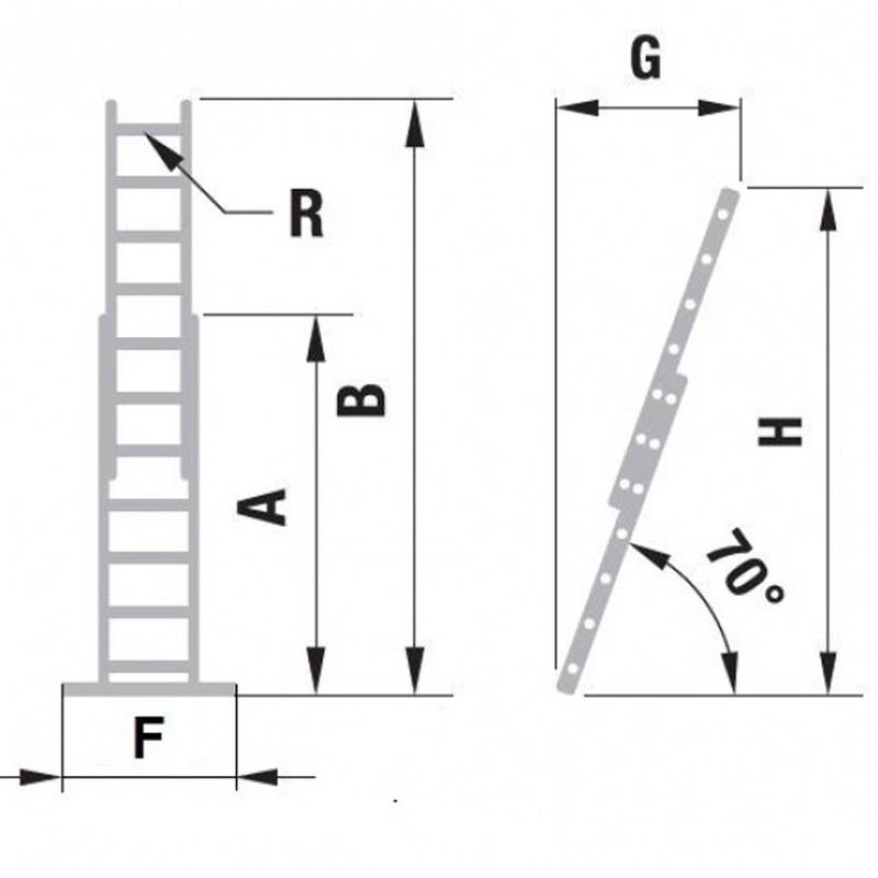 Redel 2-osaline 2x16 7,66 m