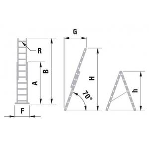 A-redel 2-osaline 2x7 3,14m