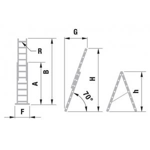 A-redel 2-osaline 2x11 5,13m
