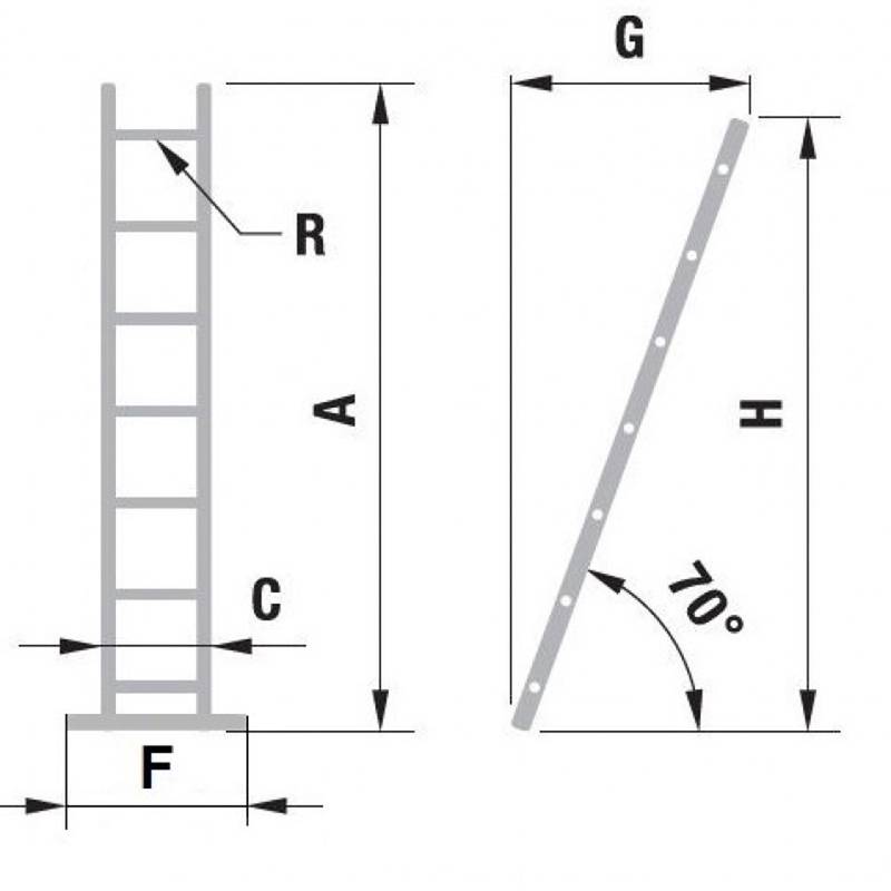 Profi ladder 1x16 FORTE
