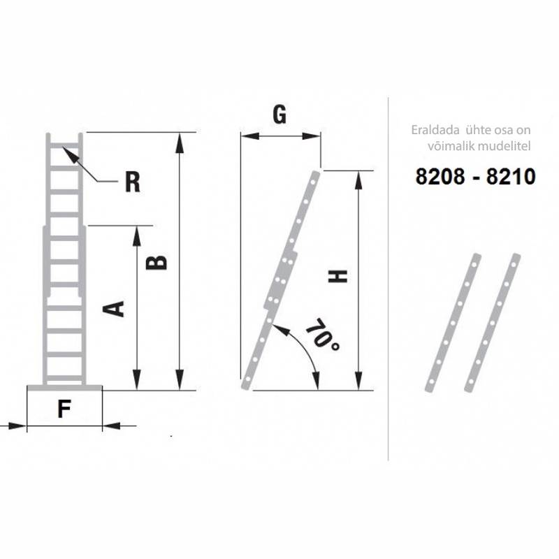 Redel 2x12astet profi 6,09m *