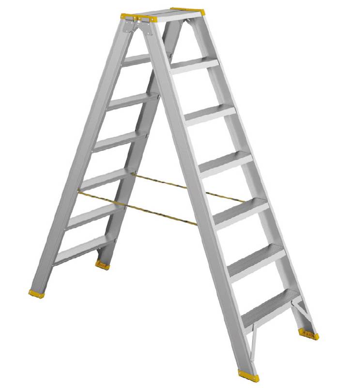 Kahepoolne treppredel 2x11 astet 150kg Forte
