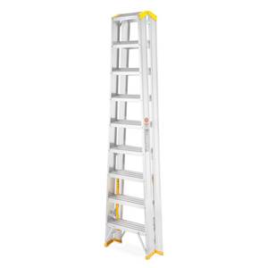 Double-Sided Aluminium Stepladder FORTE 9409, 2x9 steps