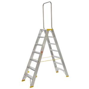 Kahepoolne treppredel 2x7 astet käetoega
