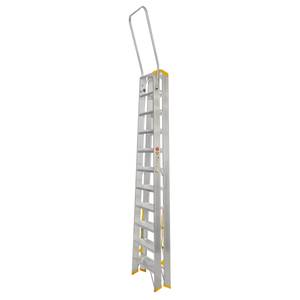 Double-Sided Aluminium Stepladder FORTE with Handrail, 9421, 2x11 steps