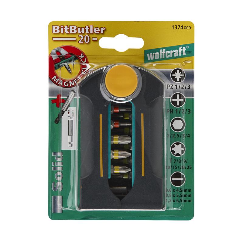 BitButler Maxi, Flat / Crosshead (PH/PZ) / TORX® (T) / Hexagonal, 21 Pcs.