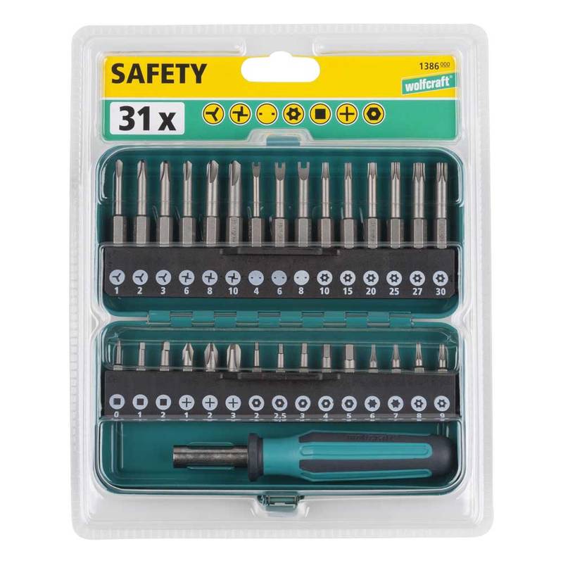 Eriotsikute komplekt 31 osa hoidik