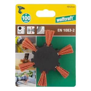 Nylon rotary flap brush hex shank red Ø100