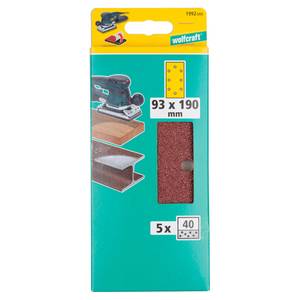 Easy-Fix Sanding Sheet for wood/metal 10 pcs 93 x 185 mm K180