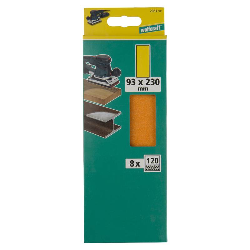 Lihvpaber 93x230mm puidule 8 tk. K120 *