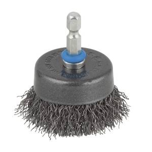 Steel Wire Cup Brush Ø50mm, Hexagon shank A/F 6.35 mm (¼")