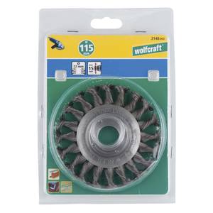 Steel Wire Wheel Brush Ø115mm 22.2 mm bore